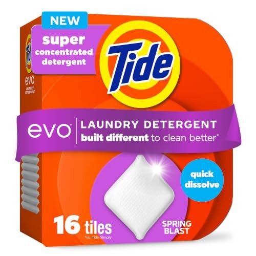 evo Laundry Detergent Scent Works on 100% of 16 Count (Pack of 1) Spring Blast