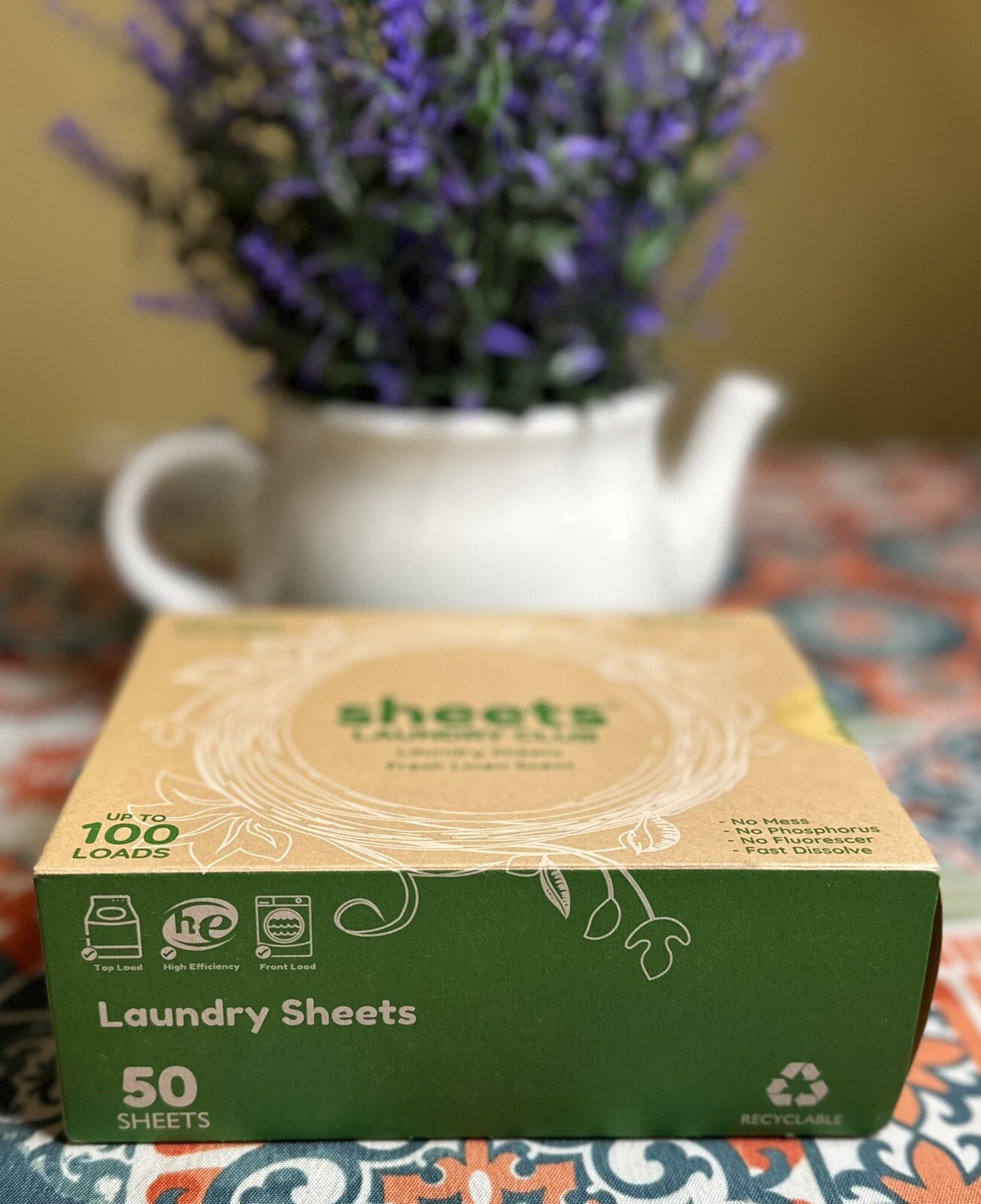 Sheets Laundry Club Laundry Detergent Sheets, Fresh Linen Scent, 50 sheets New