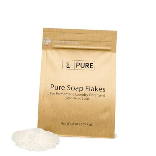 8 oz Tallow Based Soap Flakes – Tallow Based – Homemade – 8 Ounce – Unscented