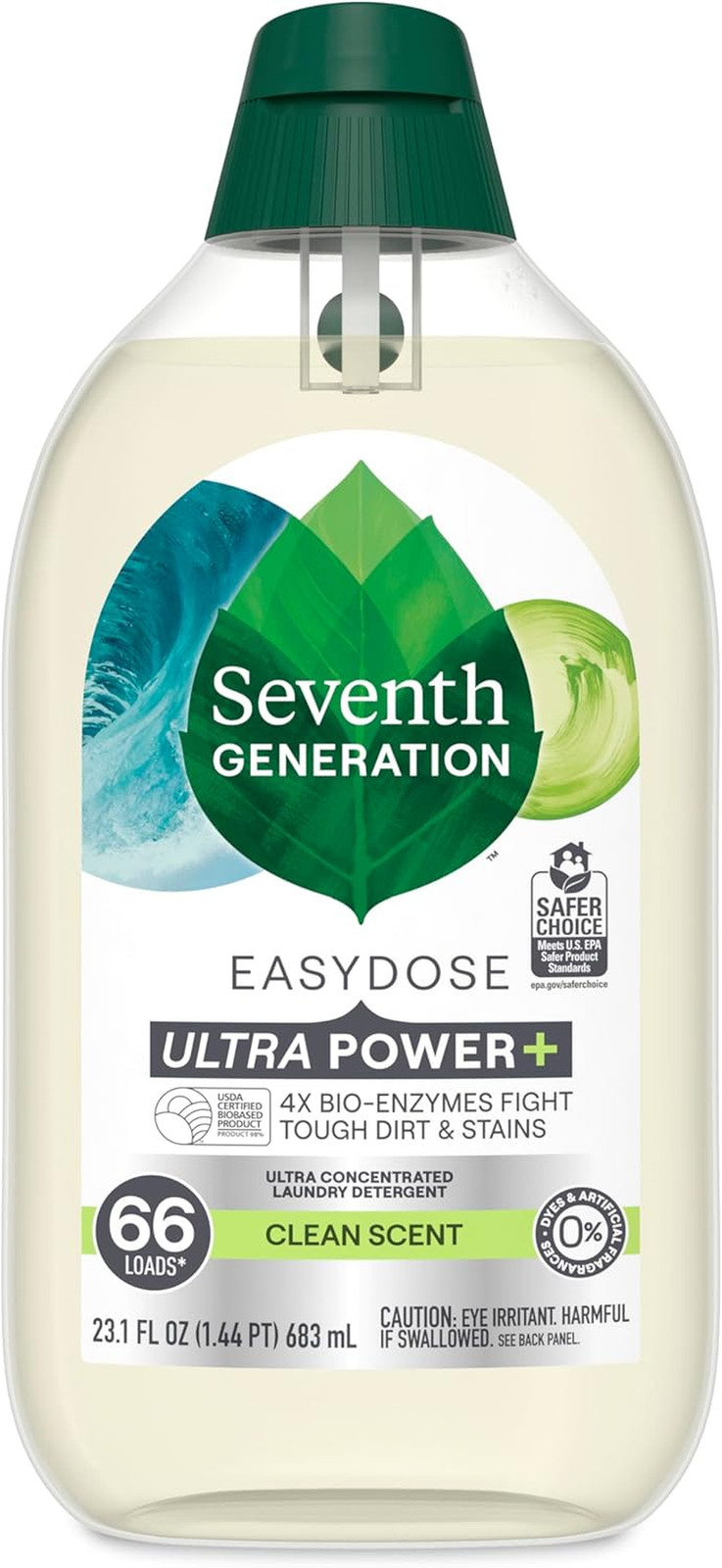 , Laundry Detergent Ultra Power plus Clean Scent, 23.1 Fl Oz