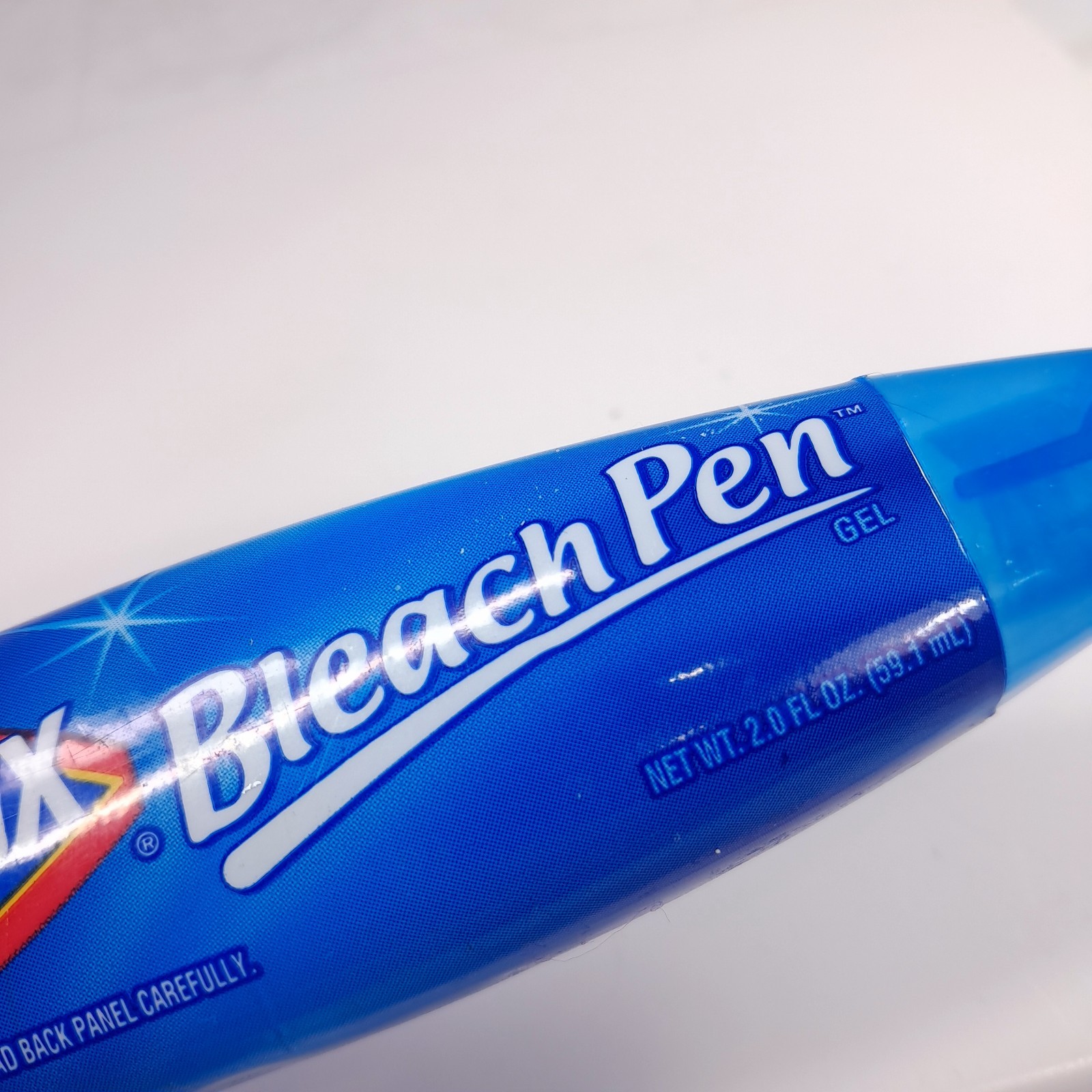 Clorox Bleach Pen Gel Dual-Tipped Scrubber & Fine Point blue Discontinued READ