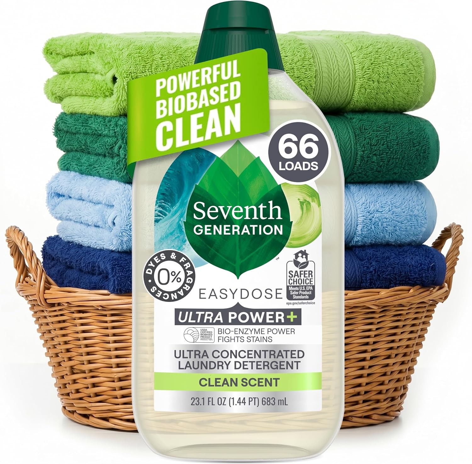 Laundry Detergent Ultra Power Plus Clean Scent 23.1 Fl Oz