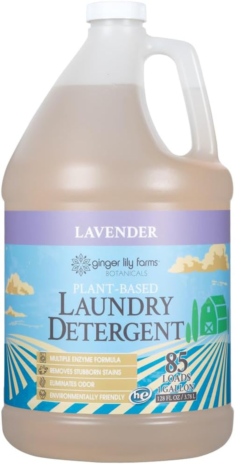 Liquid Laundry Detergent Plant-Based Lavender Concentrated Formula HE Compatible
