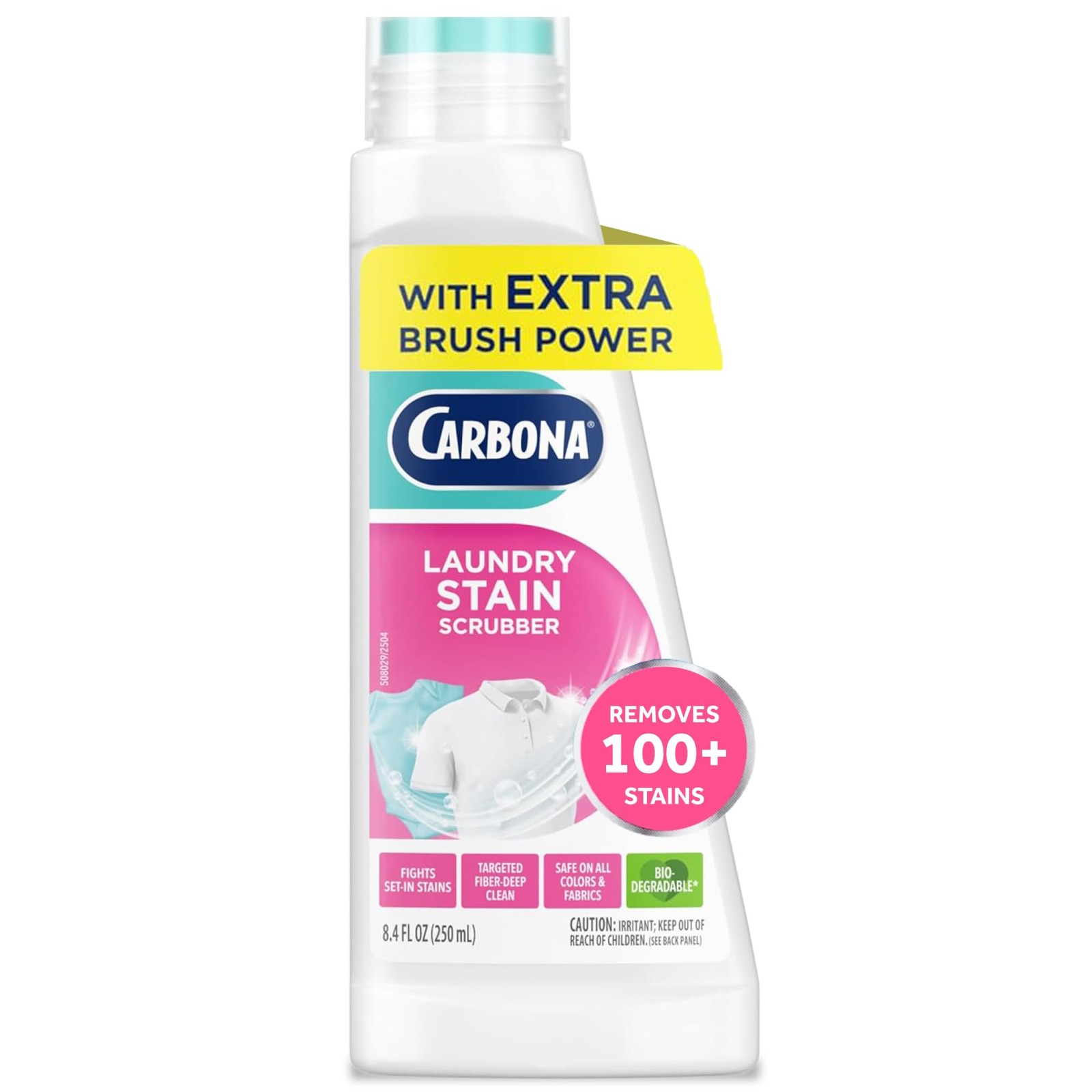 Carbona Laundry Stain Scrubber & Remover (8.4 Fl 8.4 Oz (Pack of 1), Gray