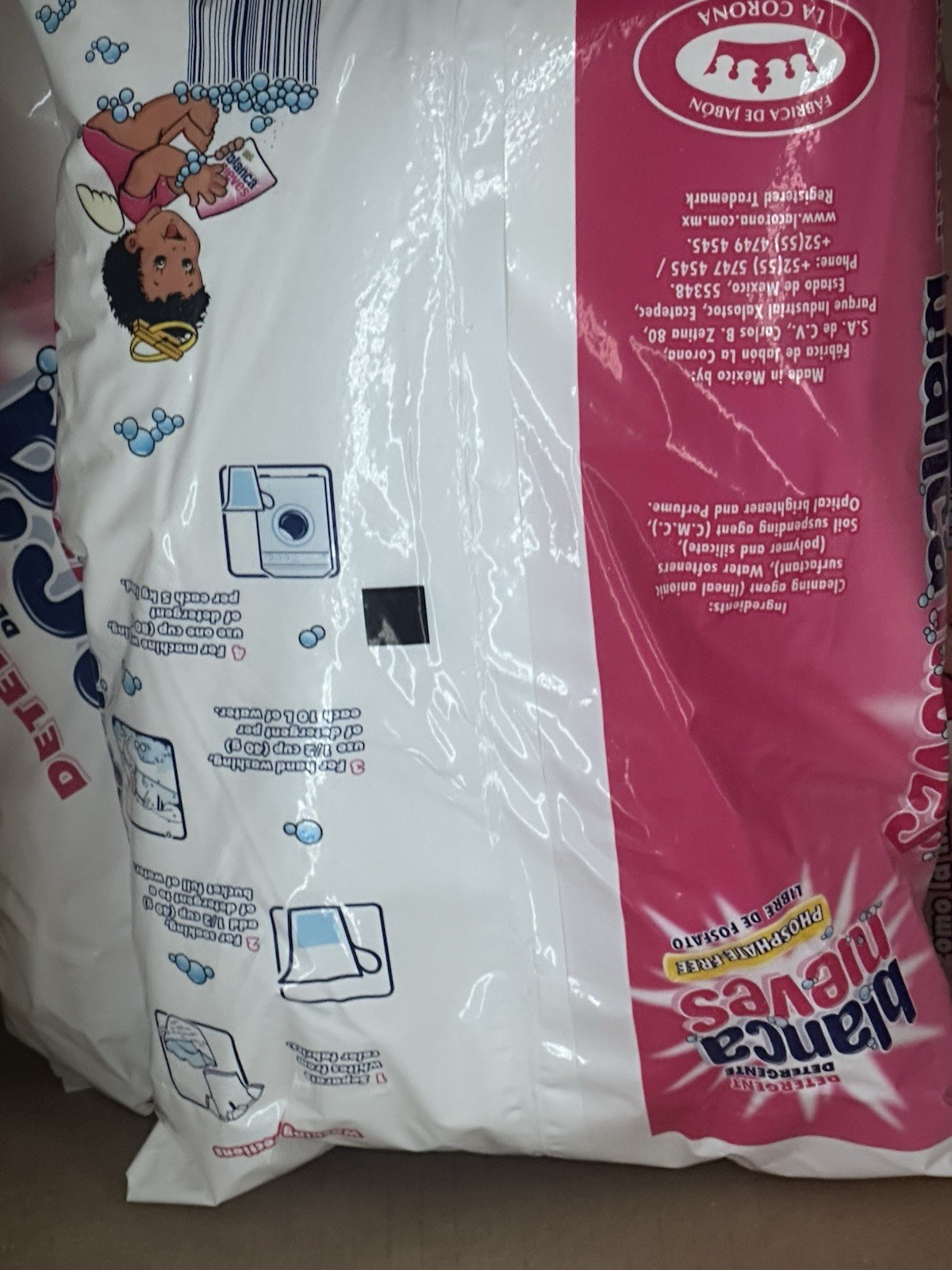 Blanca Nieves Detergent Laundry Phosphate Free Powder 1kg
