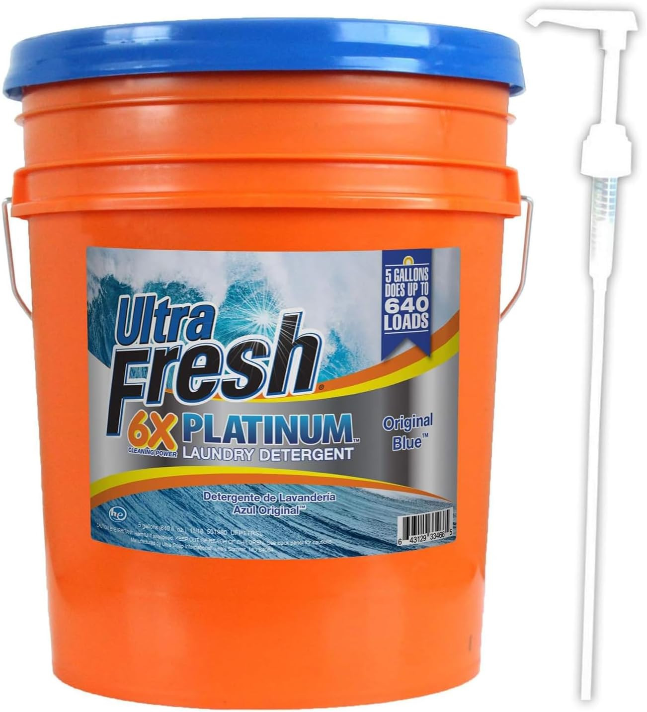 Platinum Original Blue Liquid Laundry Detergent 5 Gal 640 Oz