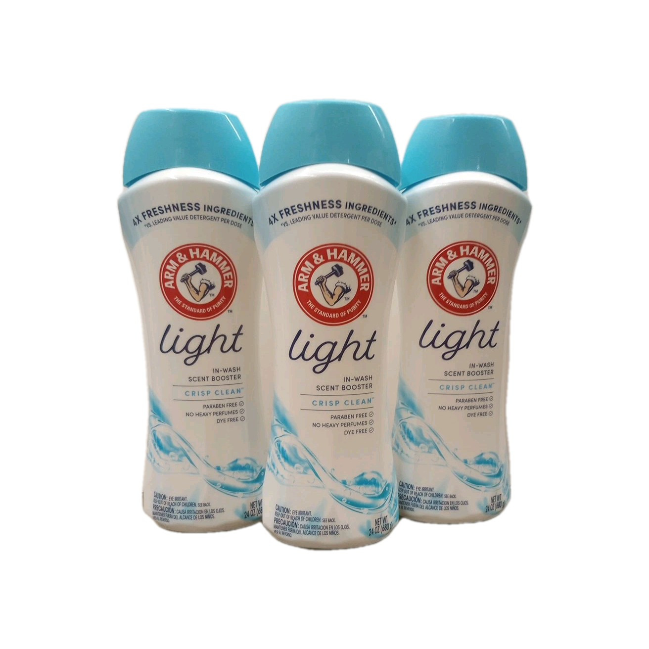 Arm & Hammer Light In-Wash Scent Booster Crisp Clean 24oz •••3 Pack•••