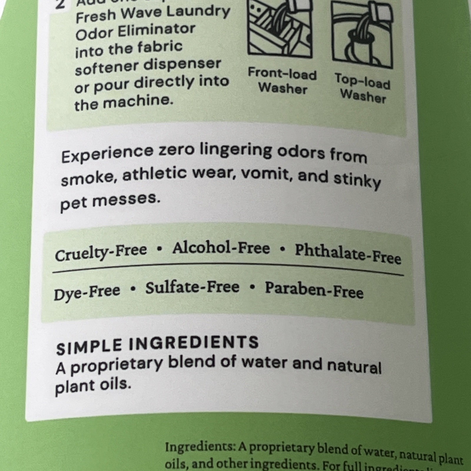FRESH WAVE Plant-Based Odor Removing LAUNDRY BOOSTER Original Natural Scent 24oz