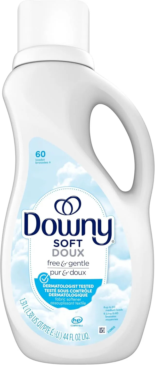 Downy Free & Gentle Liquid Fabric Softener 44 fl oz 60 Loads Hypoallergenic