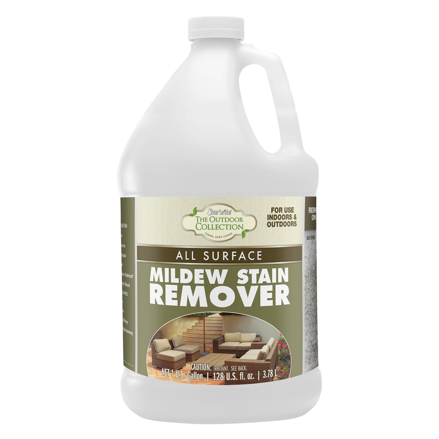 STAR BRITE O/C Mildew Stain Remover – 128 Fl Oz (Pack of 1), blue