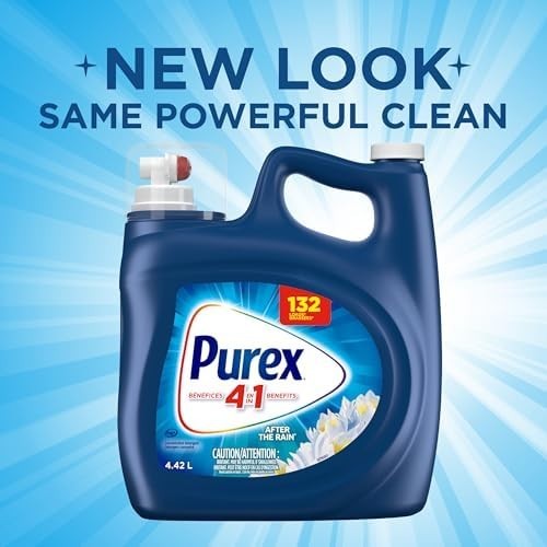 Purex After The Rain 4.42L Liquid Laundry Detergent 132 Loads HE