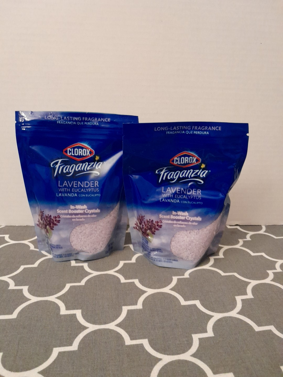 2 Packs Fraganzia Lavender With Eucalyptus In Wash Scent Booster Crystals 10oz.