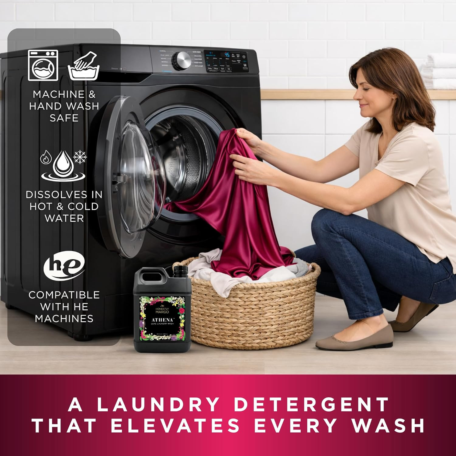 Athena Luxury Laundry Detergent (64 Oz, Pack of 1) – Laundry Detergent Scented w