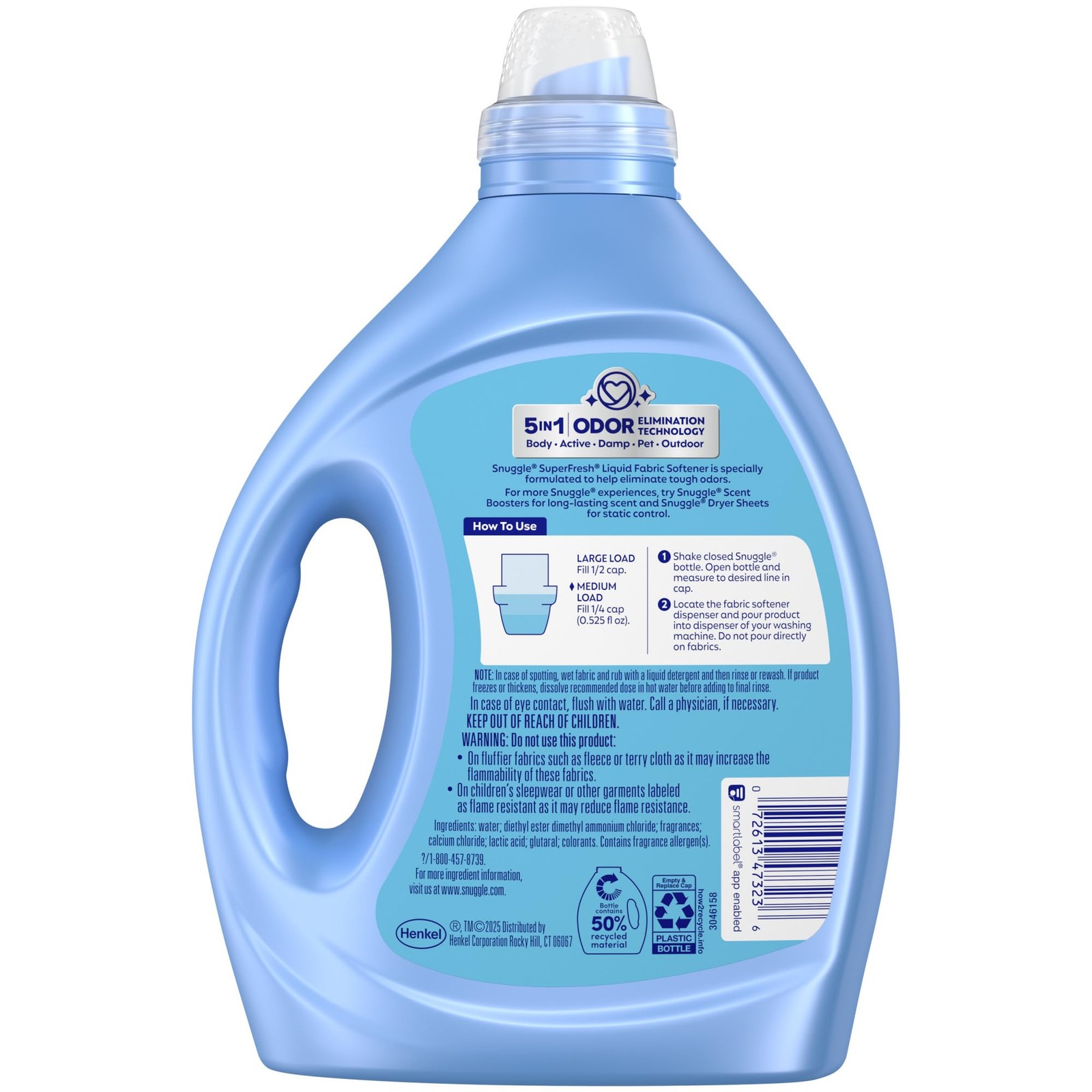 Snuggle SuperFresh Fabric Softener Liquid, 75 Fl Oz (Pack of 1), Spring Burst