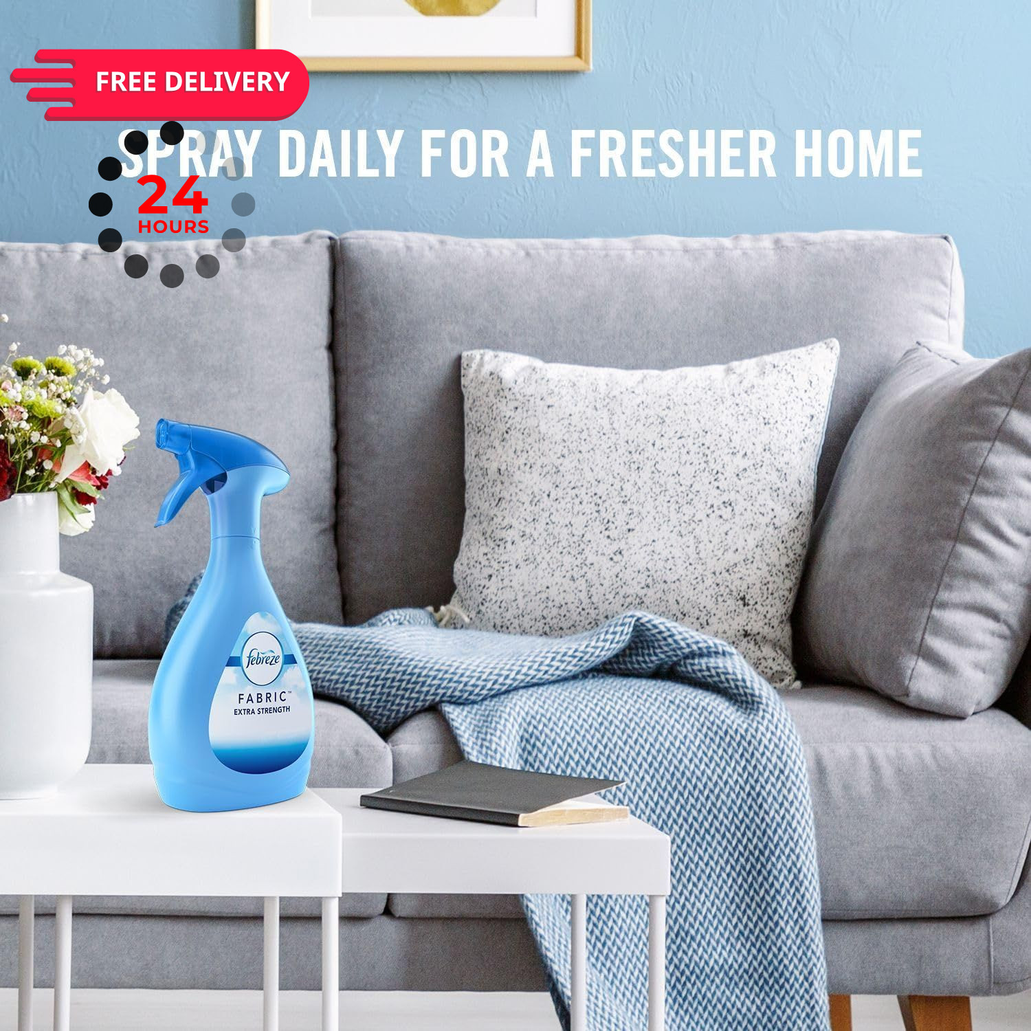 Febreze Fabric Spray Air Freshener, 23.6 Fl Oz (Pack of 1), no color