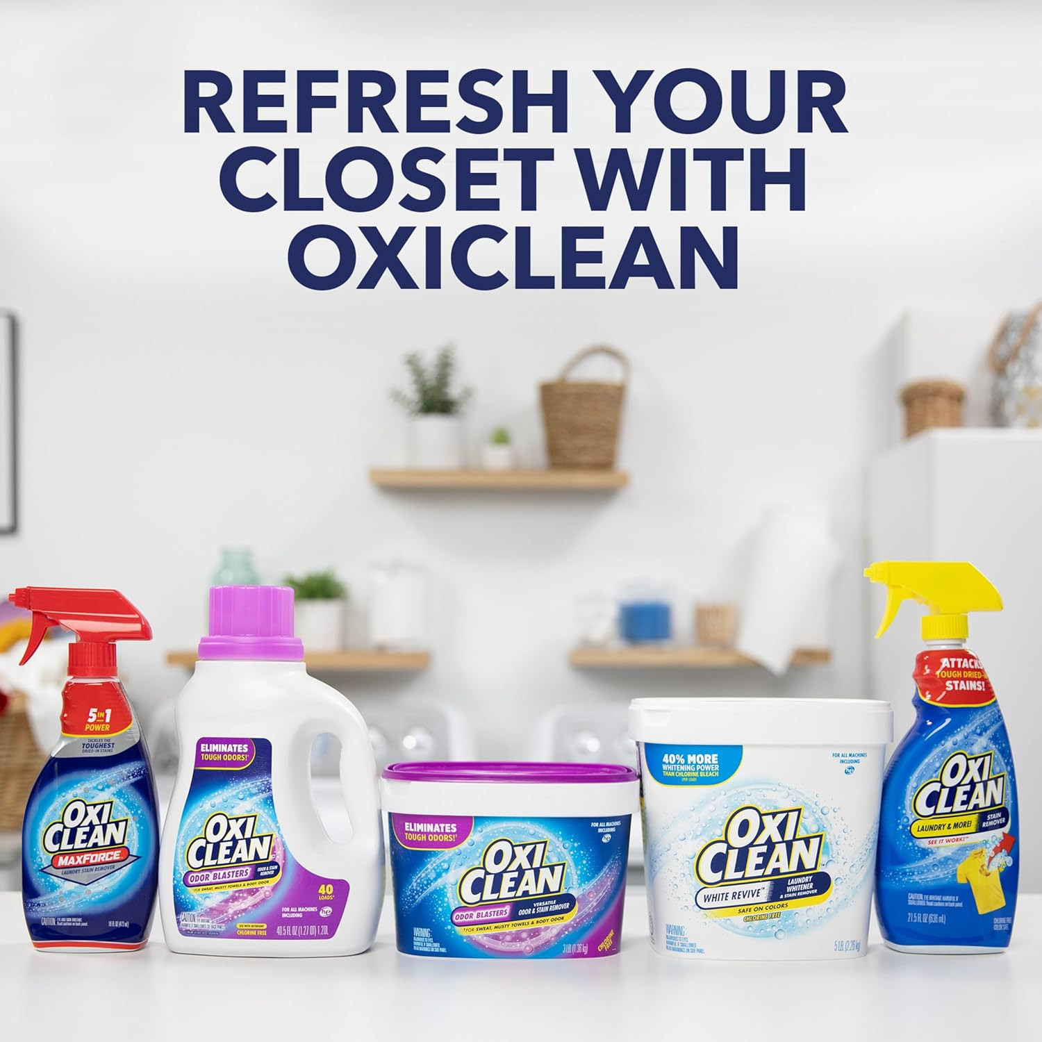 Oxiclean Odor Blasters Versatile Odor and Laundry Stain Remover Powder, 5 Lb