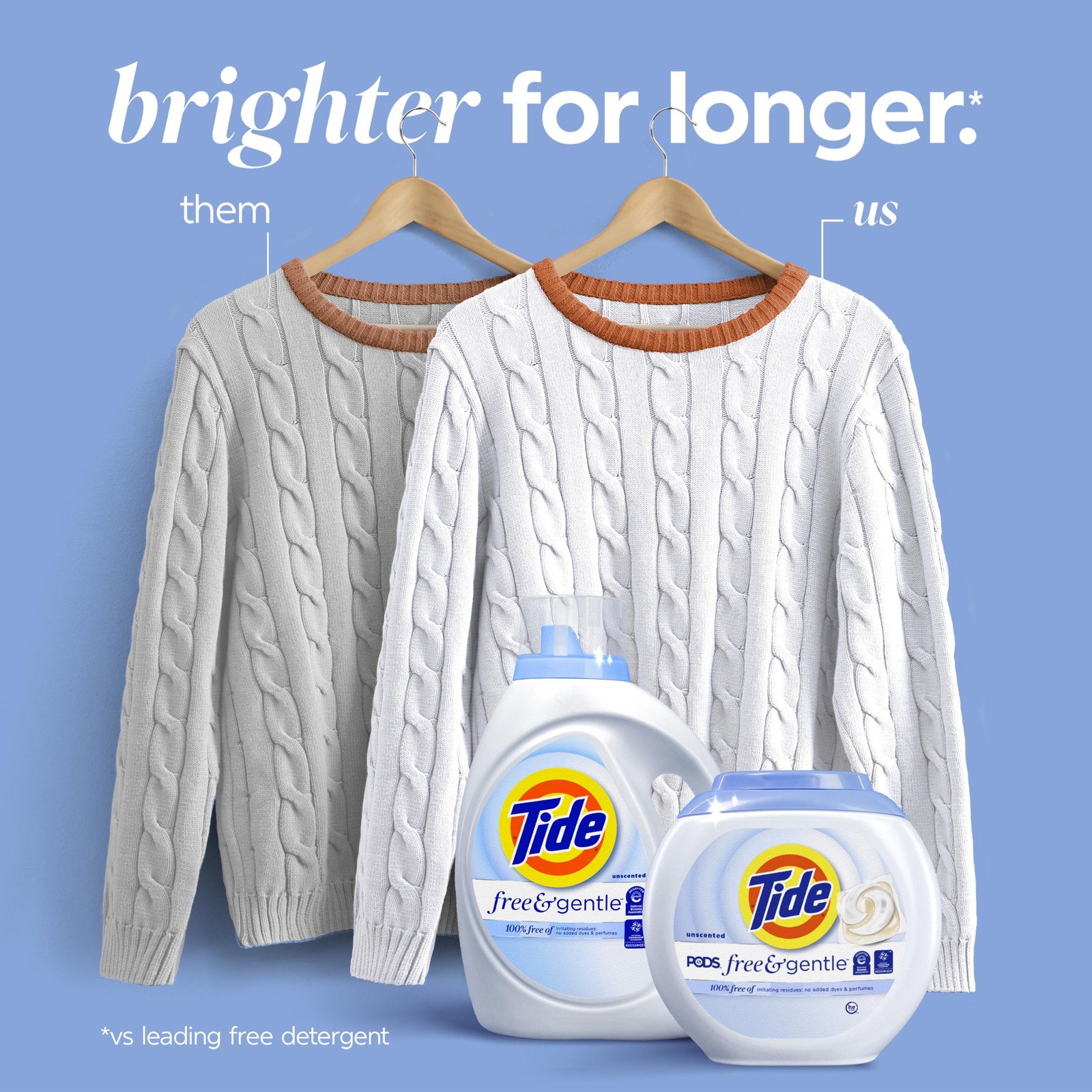 Tide Free & Gentle Liquid Laundry Detergent, 64 84 Fl Oz (Pack of 1), linen