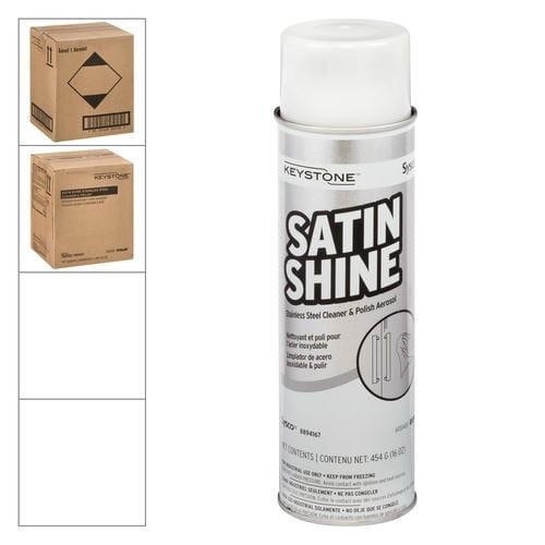 Keystone Polish Stainless Steel Satin Shine Aerosol 16 OZ/1 LBS (6/Case)