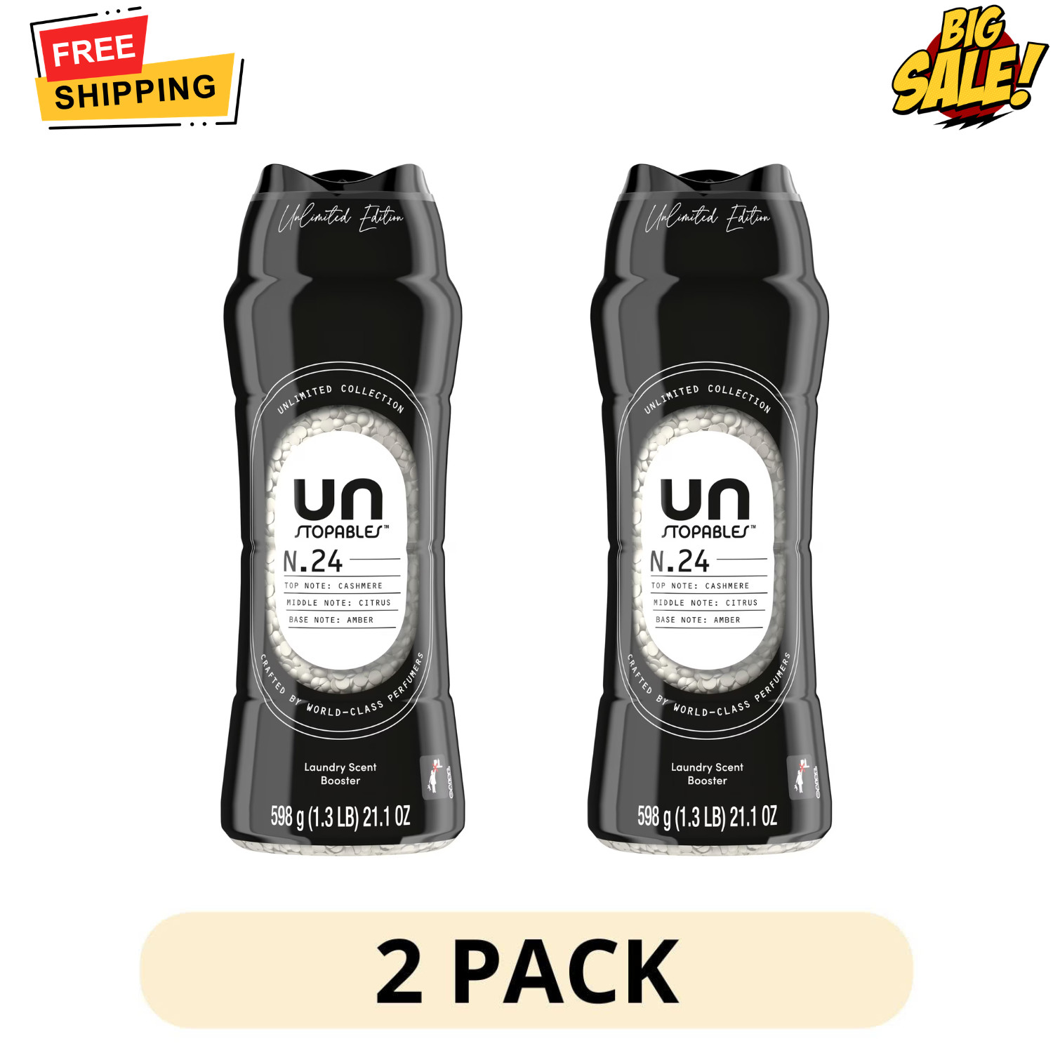 2 Pack Downy Unstopables Unlimited Collection No.24 Scent Beads 21.1 oz