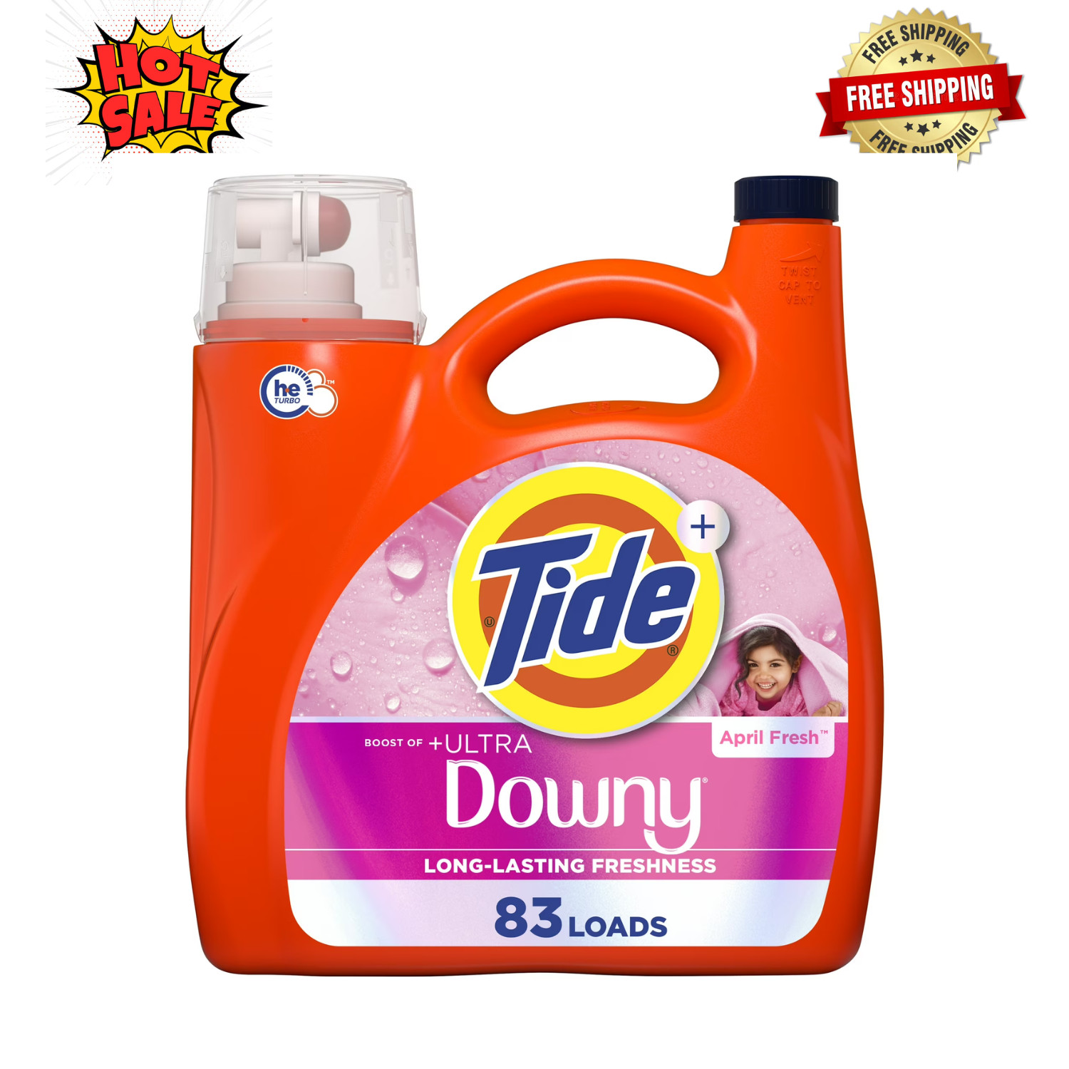 Tide Liquid Laundry Detergent Plus Ultra Downy April Fresh 117 Fl Oz