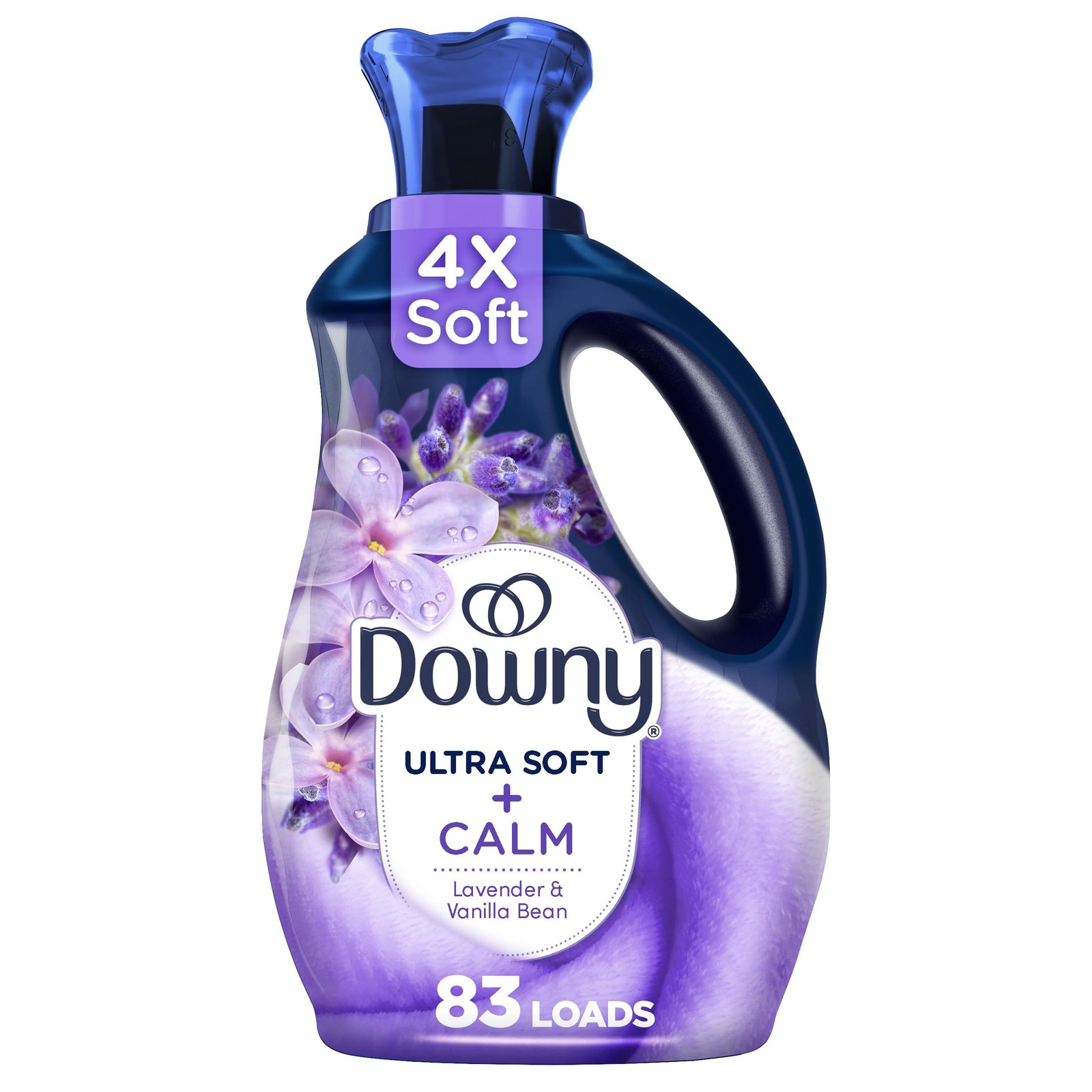 Downy Ultra Soft Fabric Softener Liquid, Calm, Lavender and Vanilla Bean, 56 …