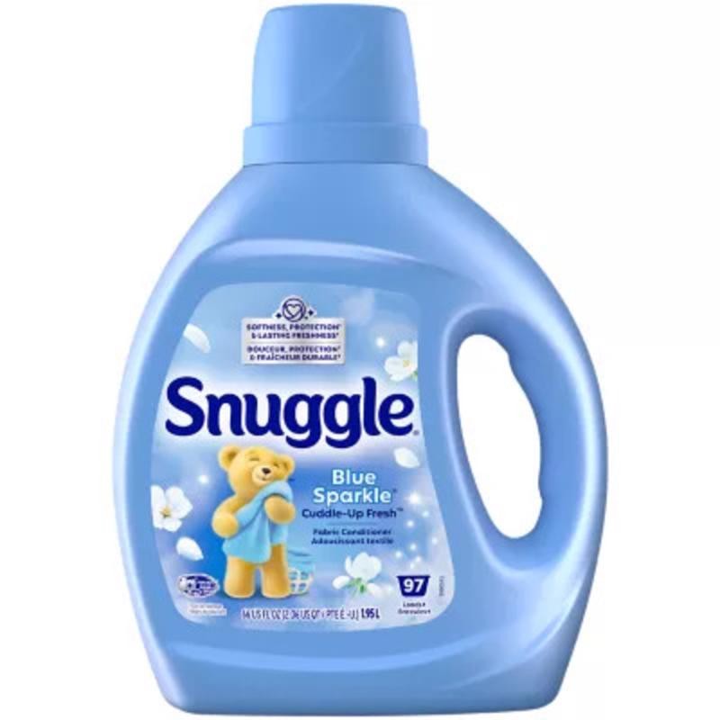 Snuggle Blue Sparkle White Floral & Citrus Fabric Softener Liquid 66 oz