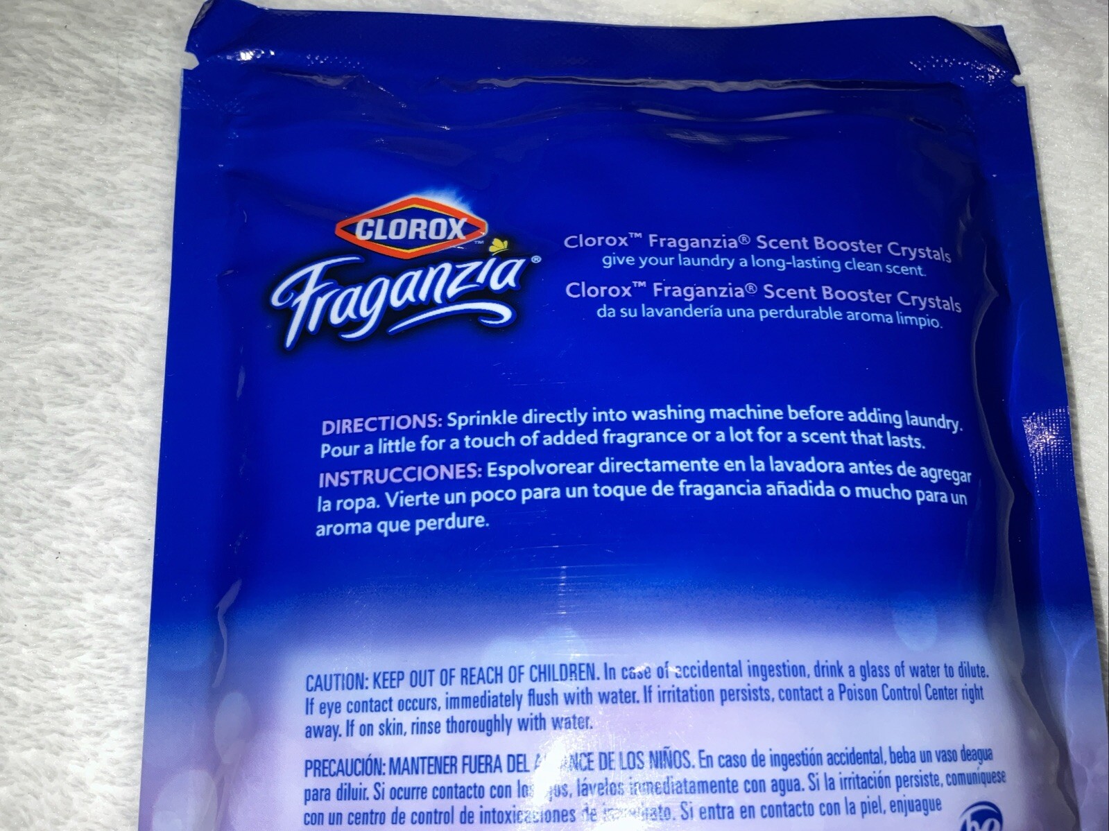 CLOROX FRAGANZIA LAVENDER/EUCALYPTUS INWASH BOOSTER CRYSTALS 10 OZ NEW Lot Of 3