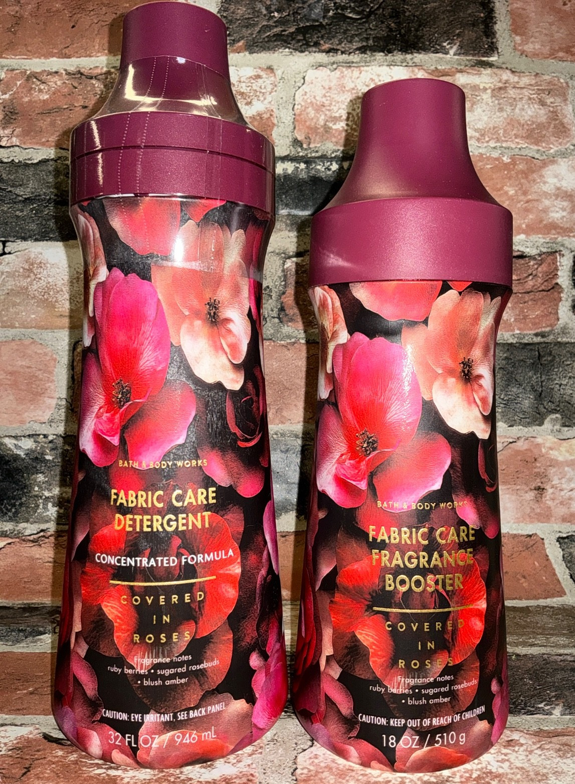 Bath & Body Works Covered In Roses HE Laundry Detergent + Fragrance Booster SET