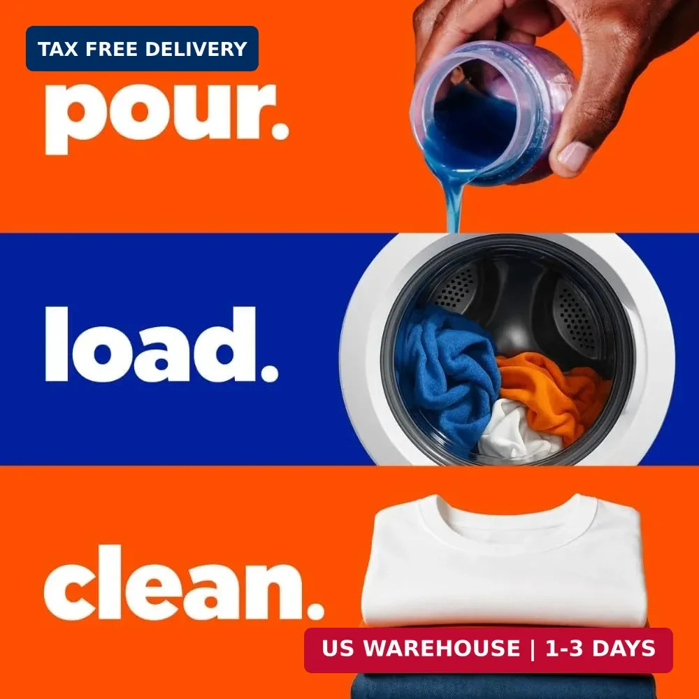 Tide Laundry Detergent Liquid, Original Scent, 64 Loads, 80 FL OZ, Works on 100%