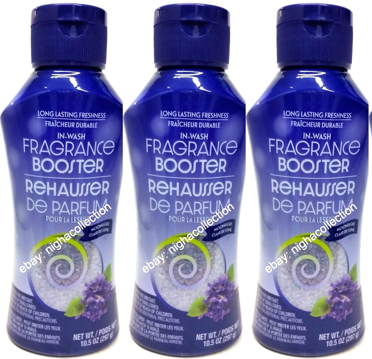 ( LOT 3 ) In-Wash Fragrance Booster Rehausseur, MOONLIGHT Scent New 10.5 oz Each