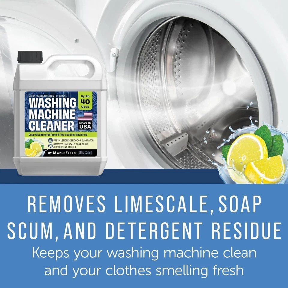 Maplefield Washing Machine & Laundry Cleaner + Deodorizer, 8oz, Refreshing…