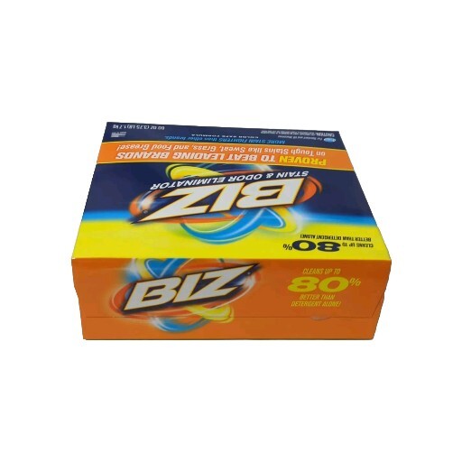 BIZ Powder Laundry Detergent Booster Stain & Odor Remover 60 oz 3.75 Lb