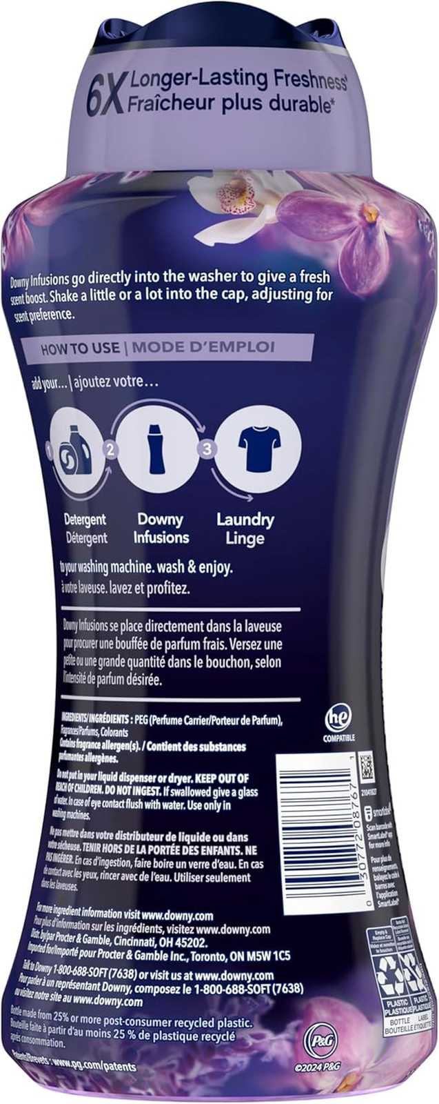 Infusions In-Wash Laundry Scent Booster Beads, CALM, Soothing Lavender and Vanil