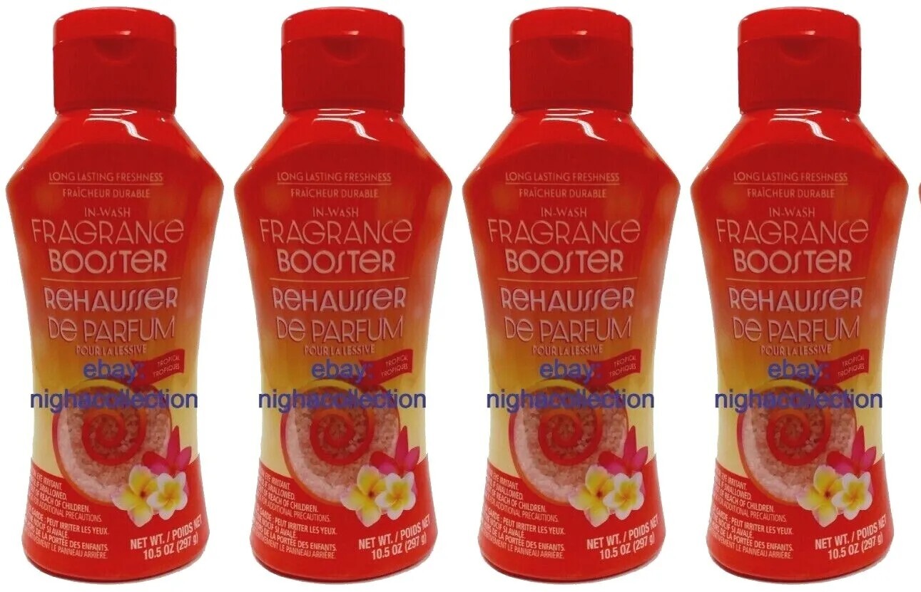 ( LOT 4 ) In-Wash Fragrance Booster Rehausseur, Tropical Scent New 10.5 oz Ea