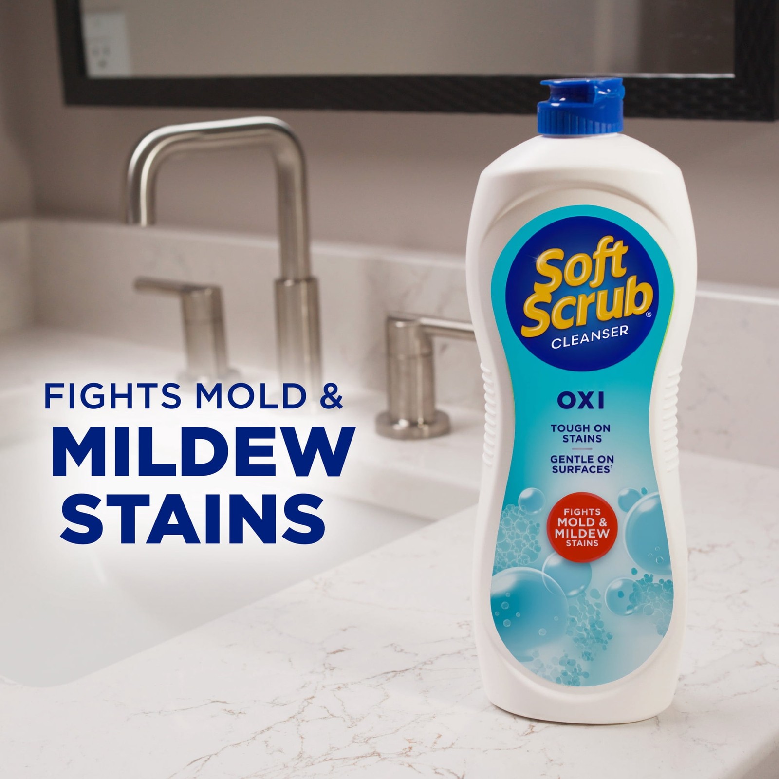 (2 Pack) Soft Scrub Multi-Purpose Cleanser with OXI, Surface Cleaner, 24 Ounce