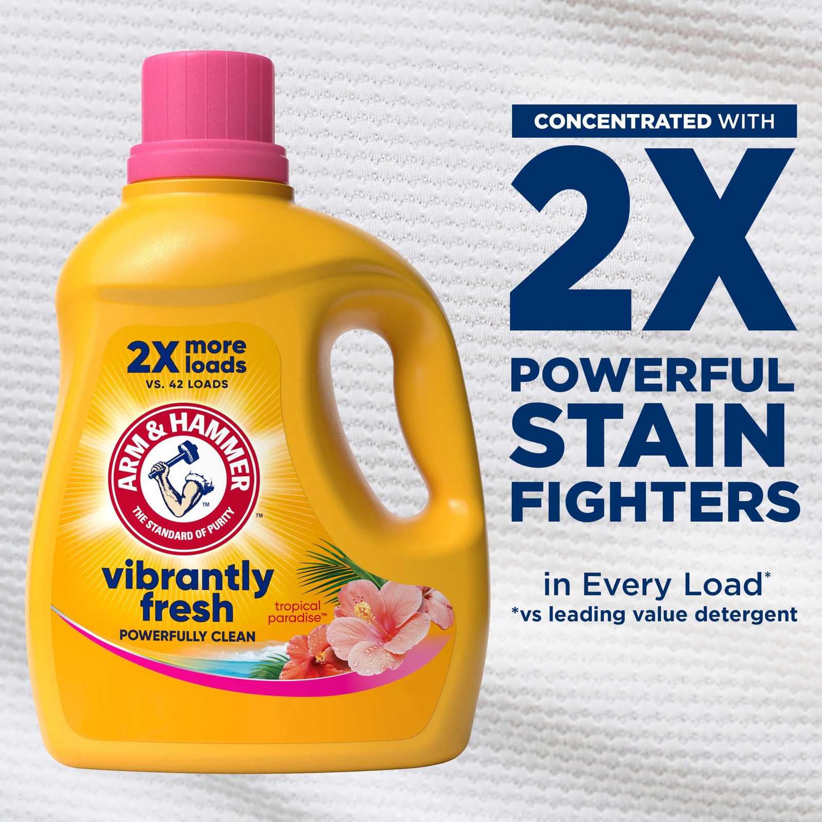 ARM & HAMMER Vibrantly Fresh Liquid Laundry Detergent 102.5 Fl Oz (Pack of 1)