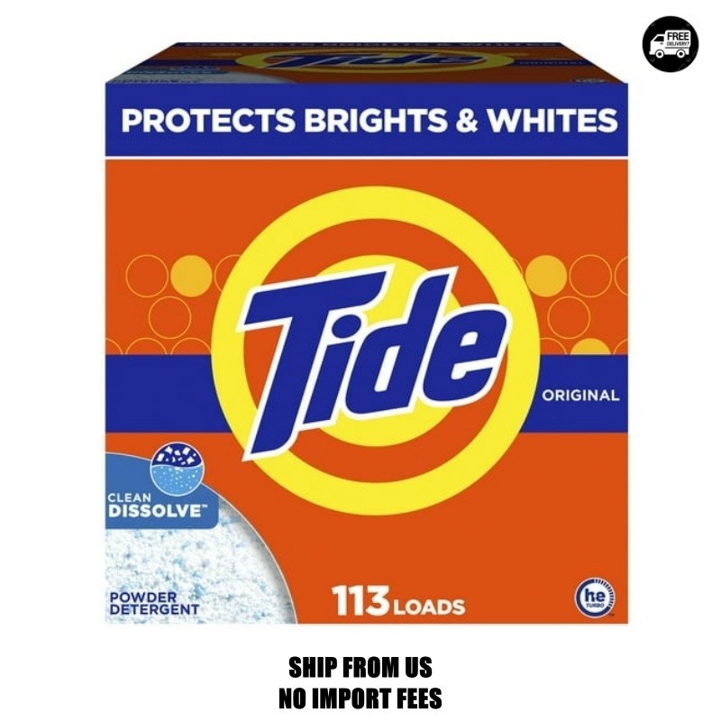 Tide Powder Laundry Detergent, Original Scent, 129 oz, 113 Loads