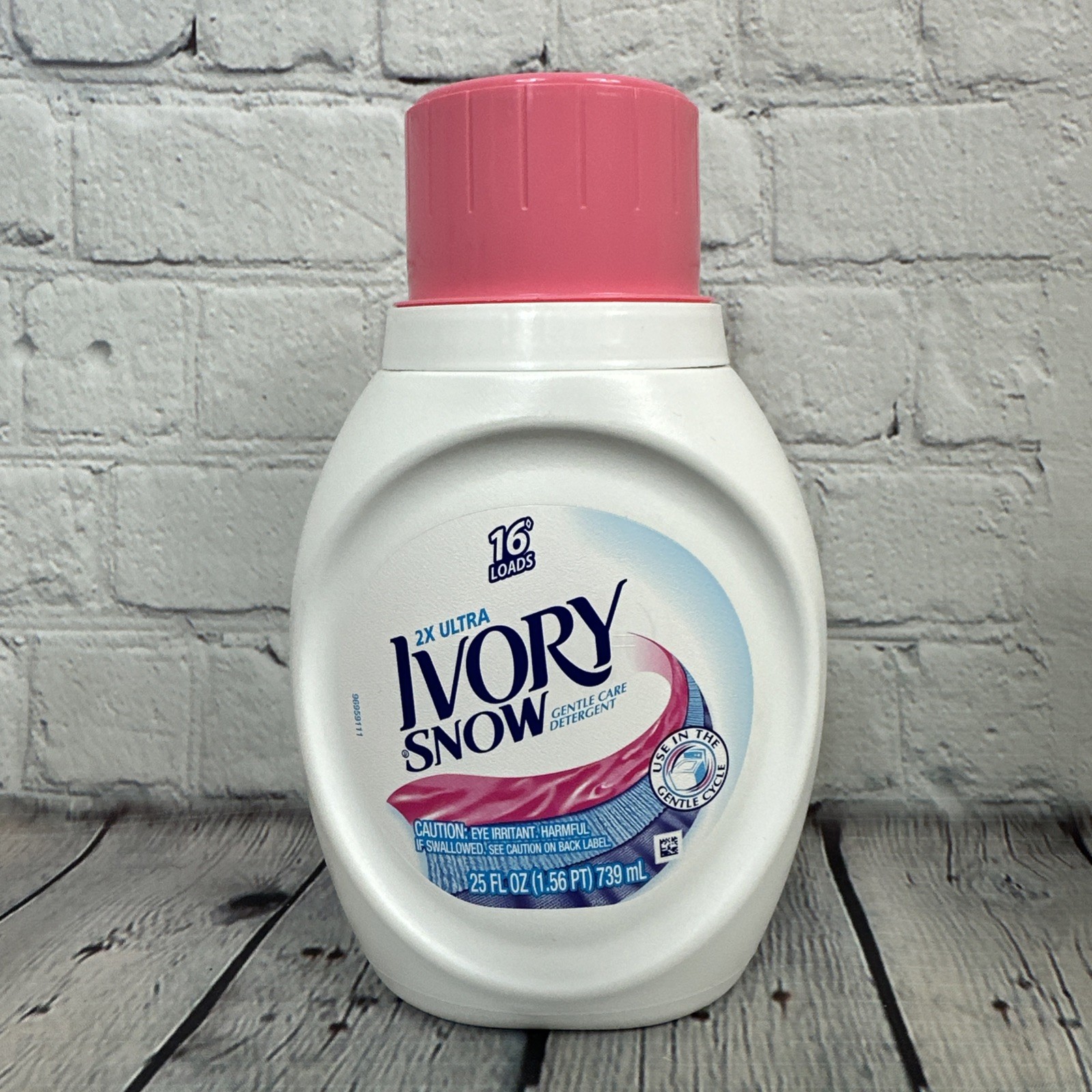 1-IVORY Snow 2X Ultra Gentle Care Detergent Liquid 25 fl oz~ PINK Opaque Cap