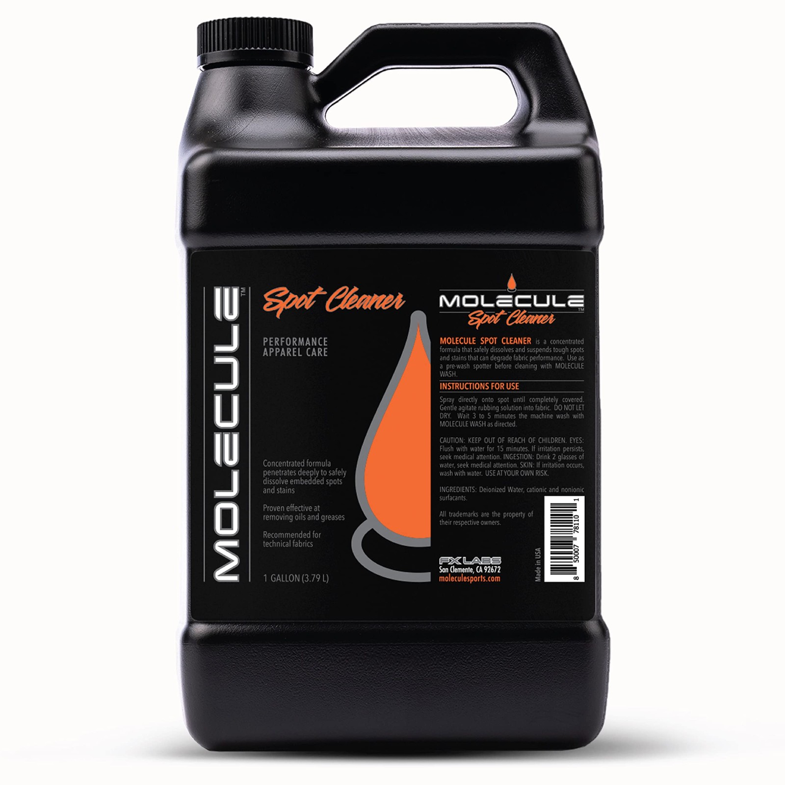 Molecule Spot Apparel Tough Spots And Stains On Racing 1 Gallon