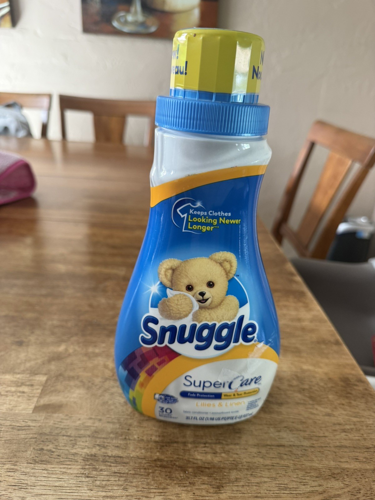 Snuggle Super Care LILIES & LINEN 30 Loads LIQUID Fabric Conditioner 31.7 fl oz