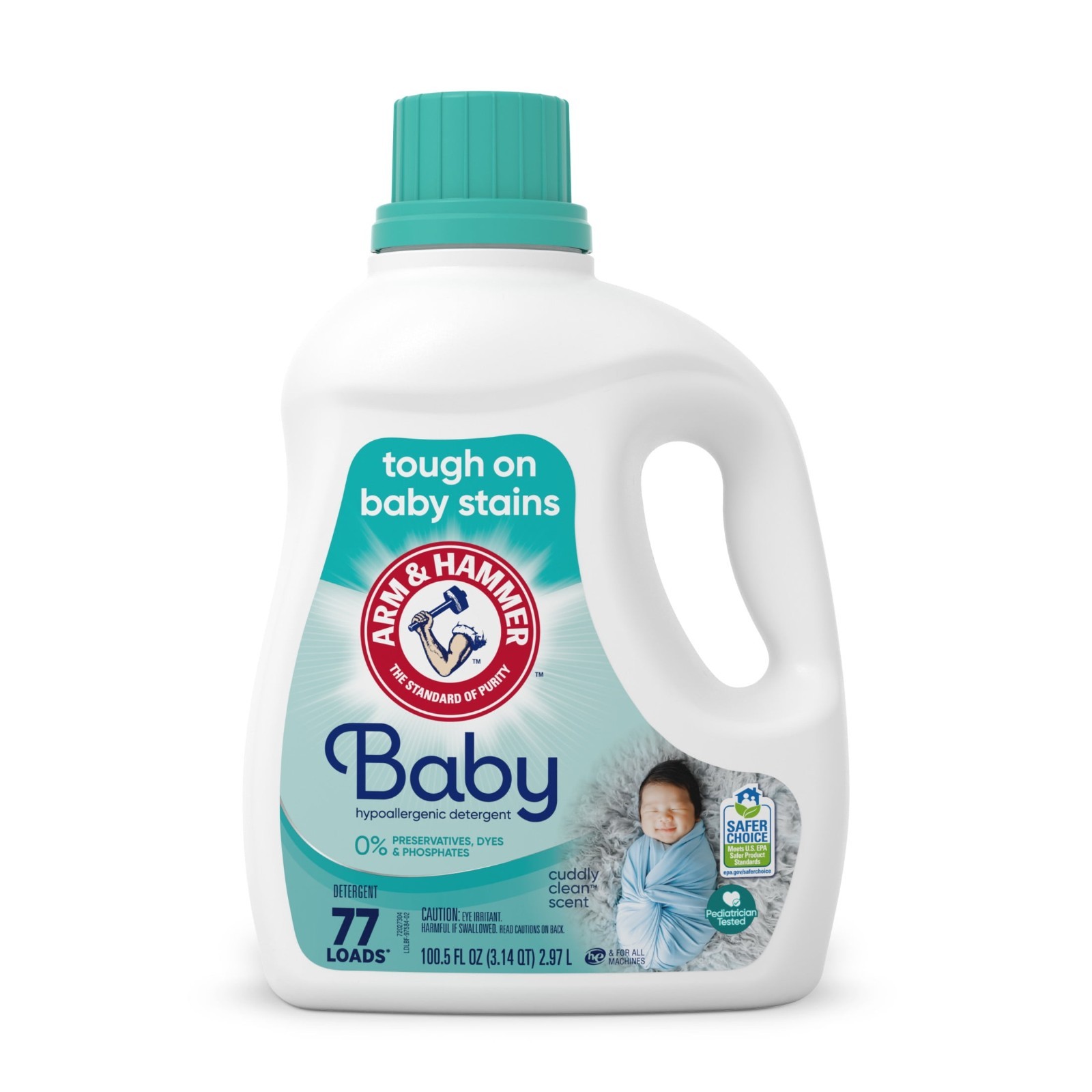ARM & HAMMER Baby Hypoallergenic Liquid Laundry Detergent, 100.5 fl oz, 3 Pack