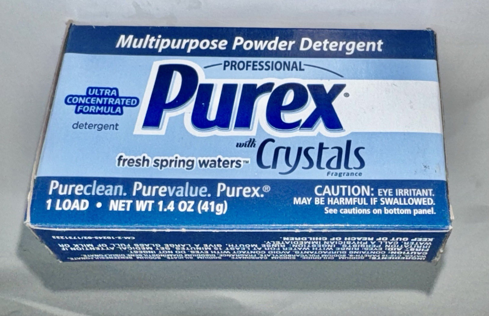 Purex Professional Powder Detergent with Crystals Fresh Spring Waters 1 Load