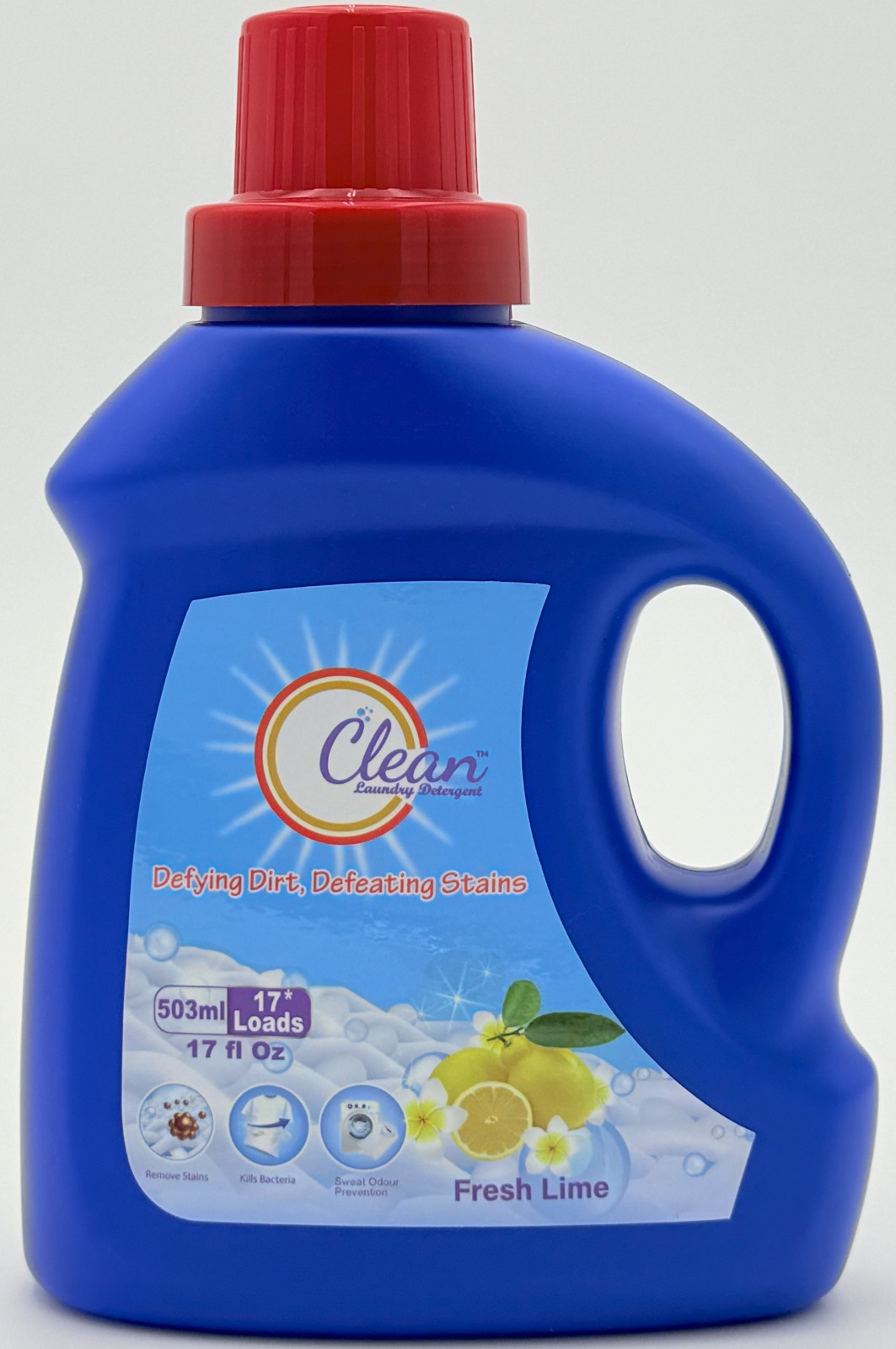 Premium Quality Clean Laundry Detergent™, Fresh Lime Scent, 17 Oz, 17 Count,