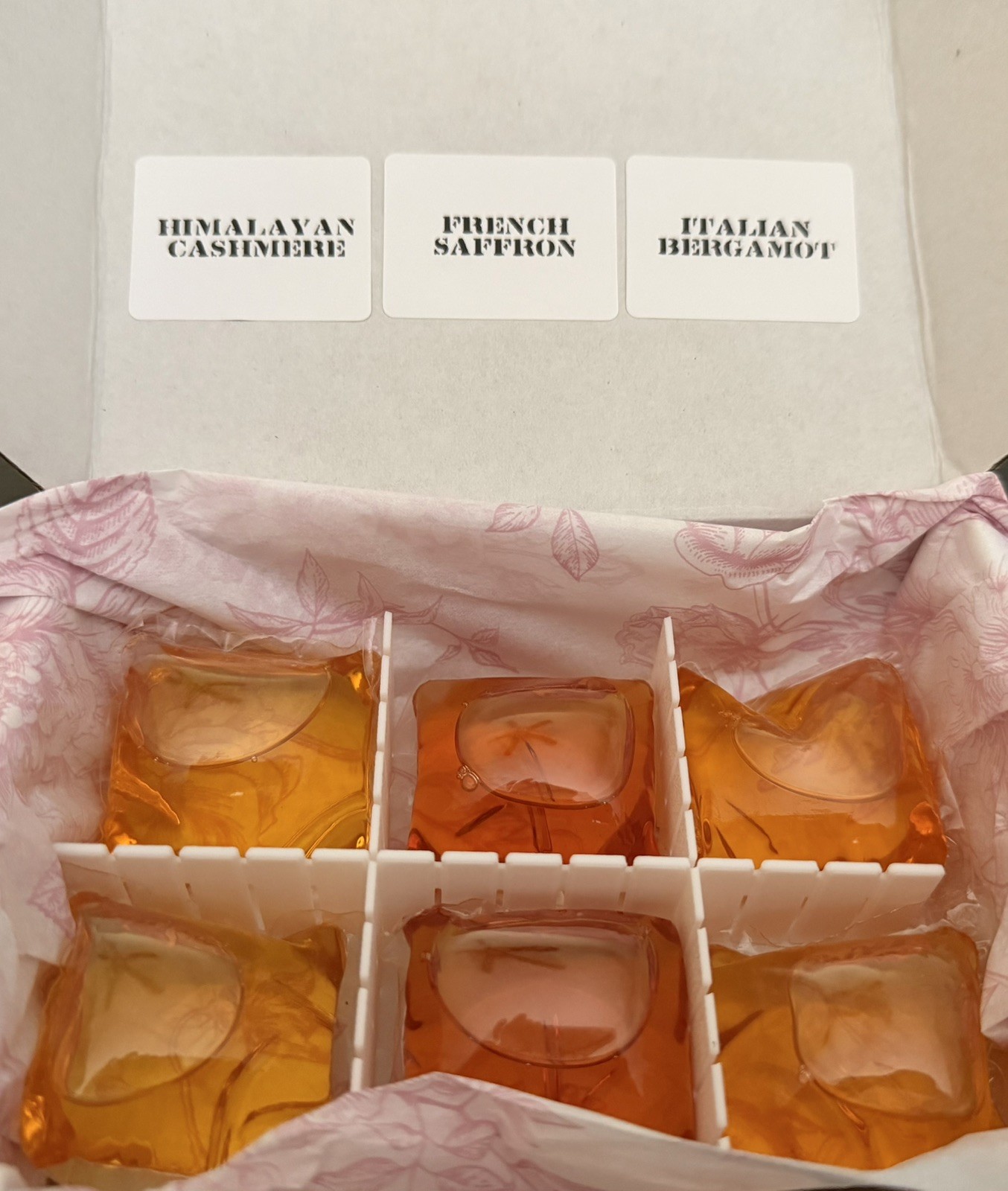 Laundry Sauce sample 6pieceHimalayan Cashmere,French Saffron,Italian Bergamot