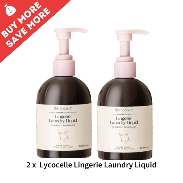 2 x New Zealand Lycocelle Lingerie Laundry Liquid 300ml Powerfully Plant-Based