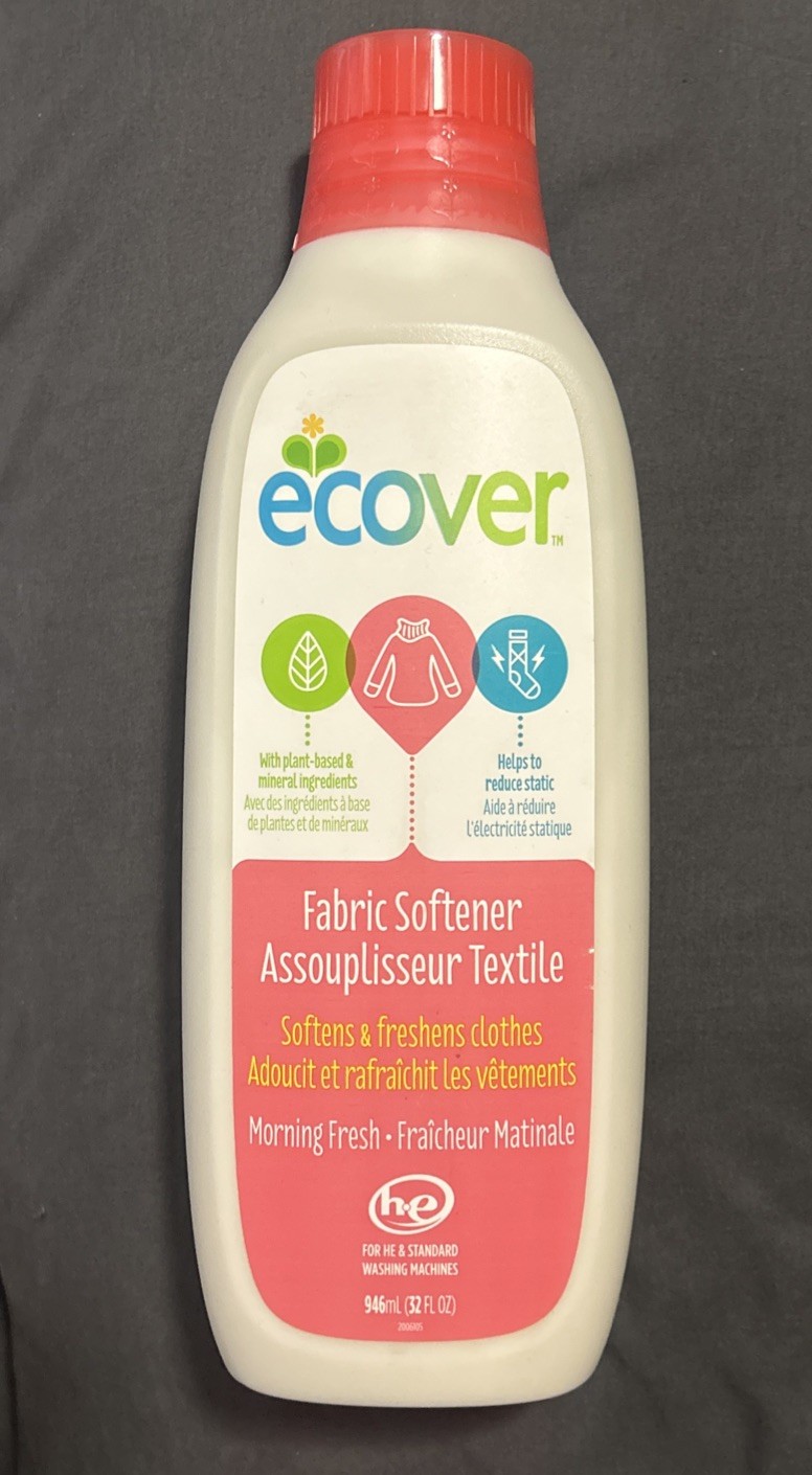 Ecover Plant-Based Fabric Softener Morning Fresh 32oz Natural Ingredients NOS