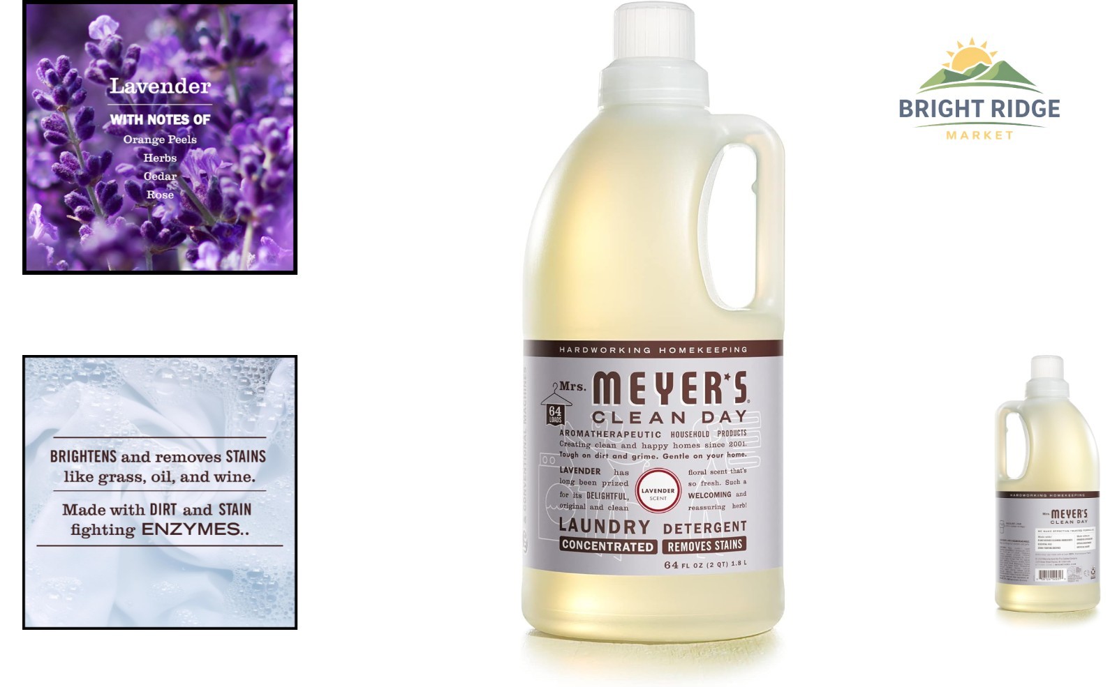 Plant-Based Liquid Detergent, Lavender Scented, 64 Loads, Cruelty-Free Formula