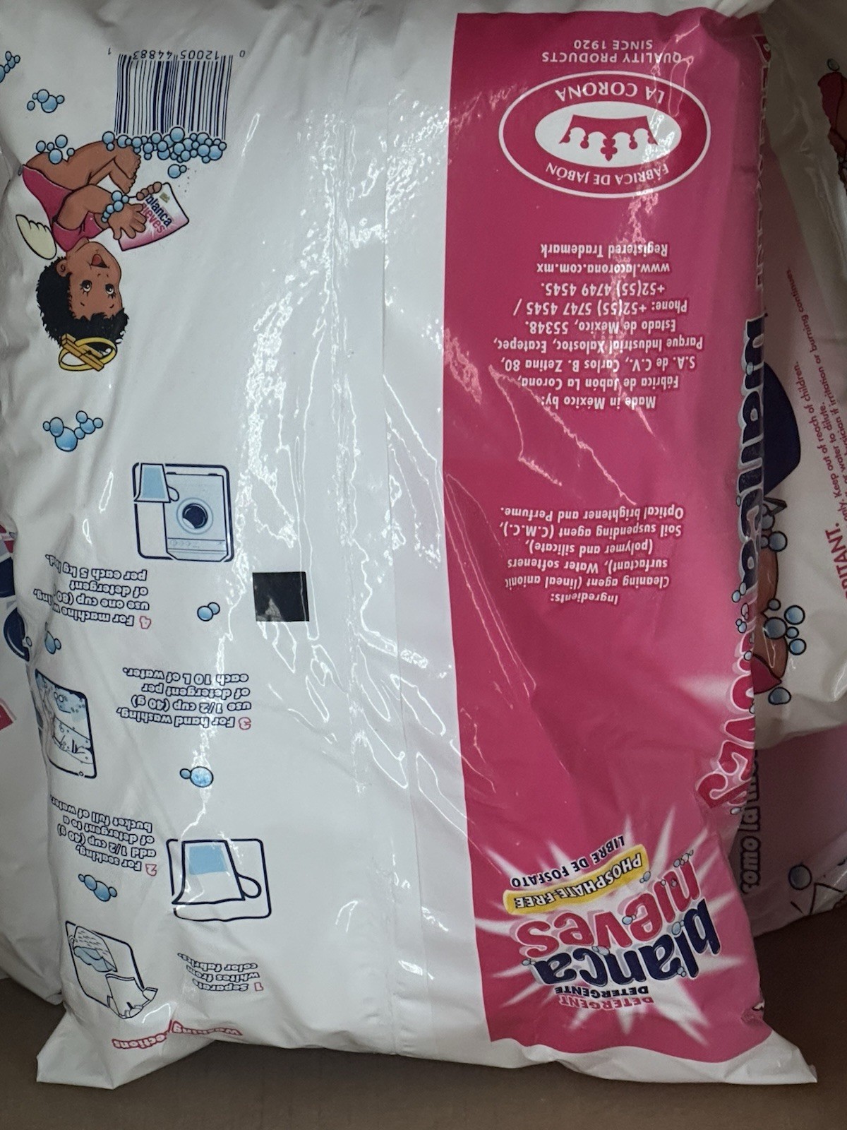 Blanca Nieves Detergent Laundry Phosphate Free Powder 1kg