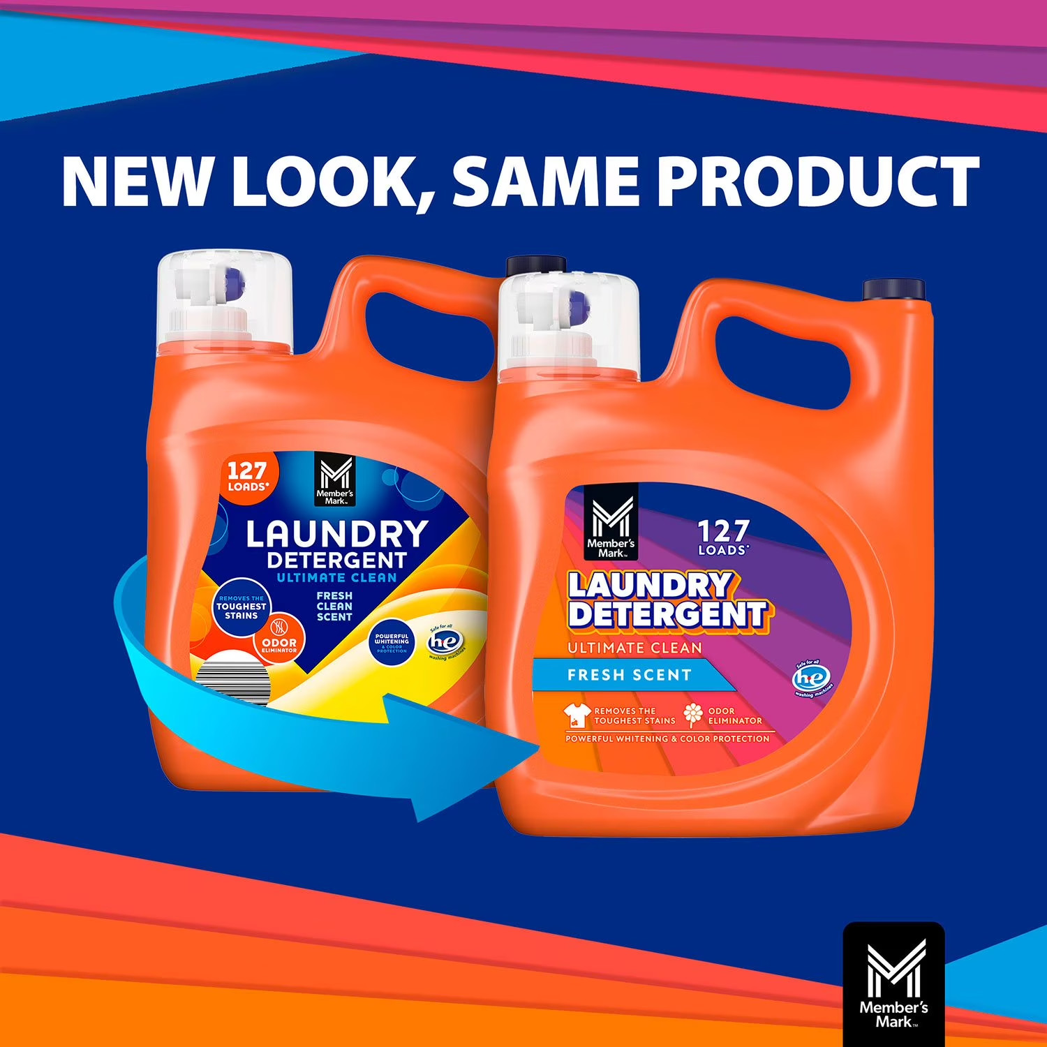 Member’s Mark Liquid Laundry Detergent Fresh Scent 196 fl oz 127 Loads HE Clean
