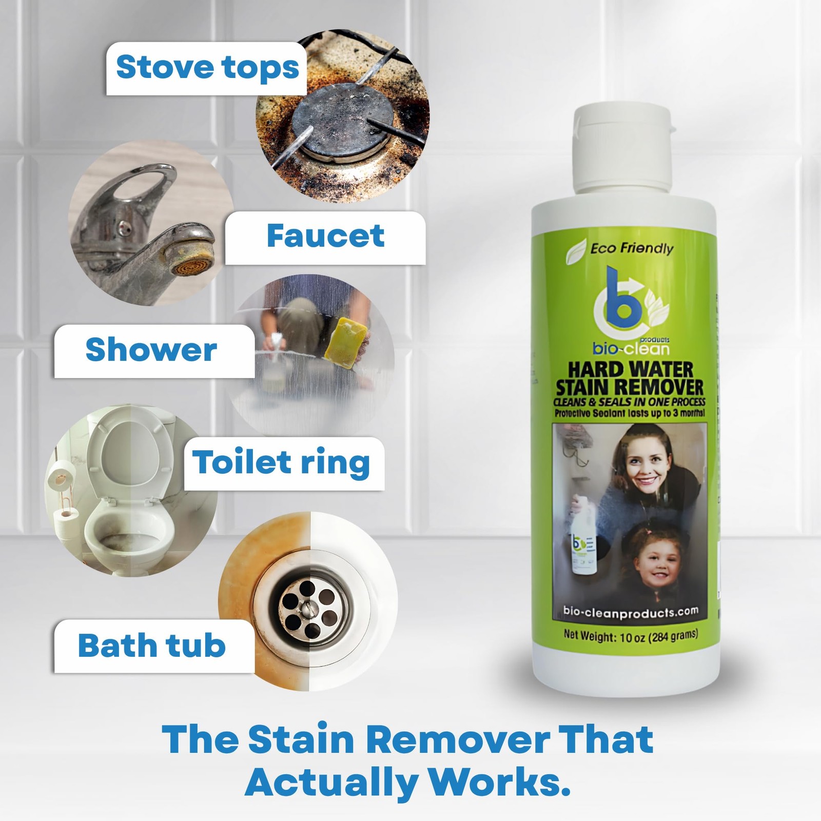 Bio-Clean Products Hard Water Stain Remover, 10 Ounce (Pack of 1), No Color